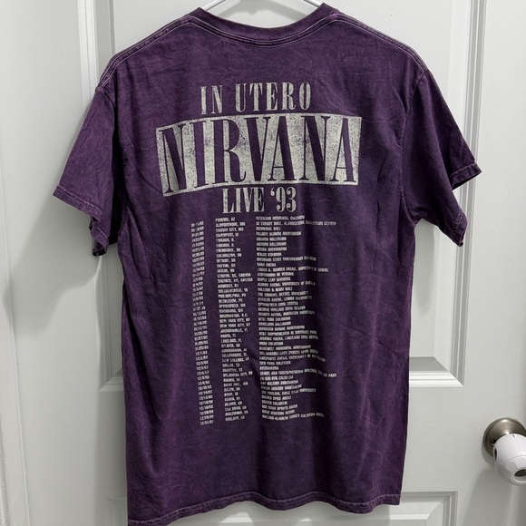 NIRVANA In Utero Mineral Stone Wash T-shirt Size M - Picture 2 of 3